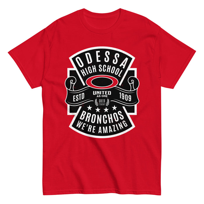 Odessa High School Bronchos Red Classic Unisex T-shirt 207