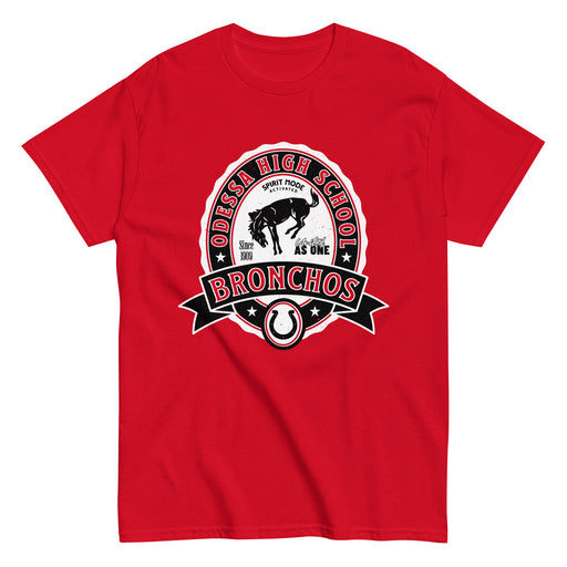 Odessa High School Bronchos Red Classic Unisex T-shirt 212
