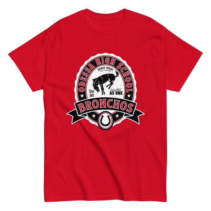 Odessa High School Bronchos Red Classic Unisex T-shirt 212