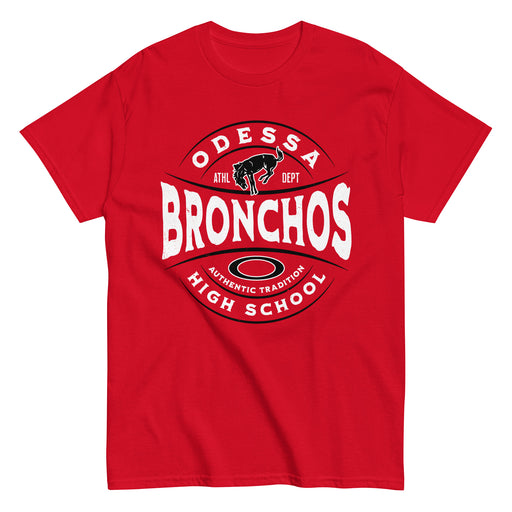 Odessa High School Bronchos Red Classic Unisex T-shirt 218