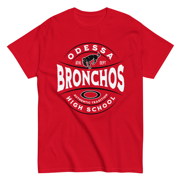 Odessa High School Bronchos Red Classic Unisex T-shirt 218