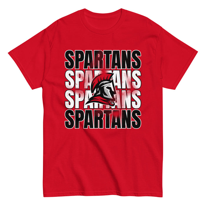 Porter High School Spartans Red Classic Unisex T-shirt 233