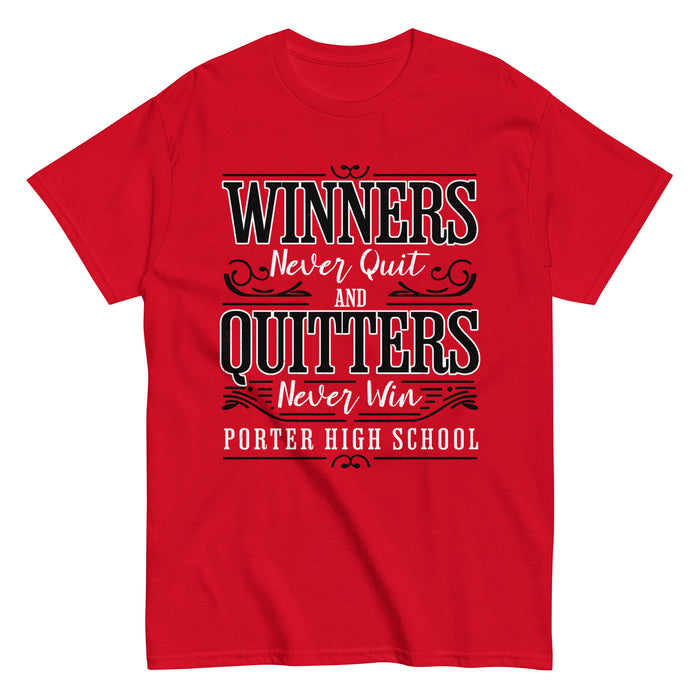 Porter High School Spartans Red Classic Unisex T-shirt 237