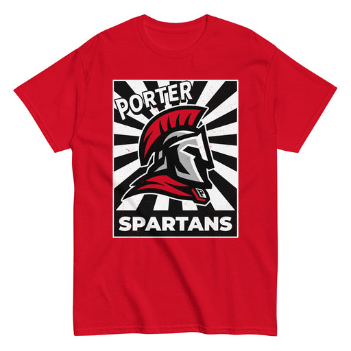 Porter High School Spartans Red Classic Unisex T-shirt 226