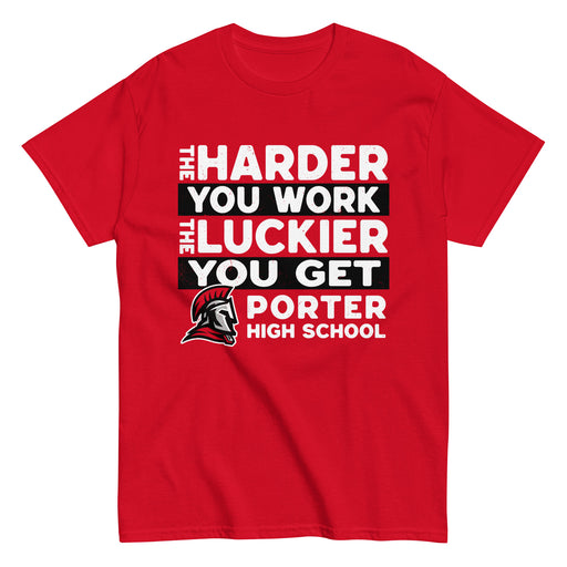 Porter High School Spartans Red Classic Unisex T-shirt 238