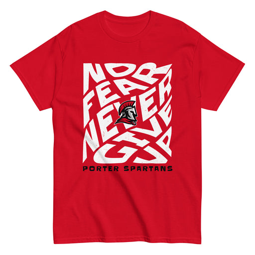 Porter High School Spartans Red Classic Unisex T-shirt 236
