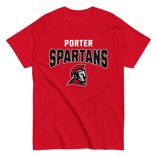 Porter High School Spartans Red Classic Unisex T-shirt 234