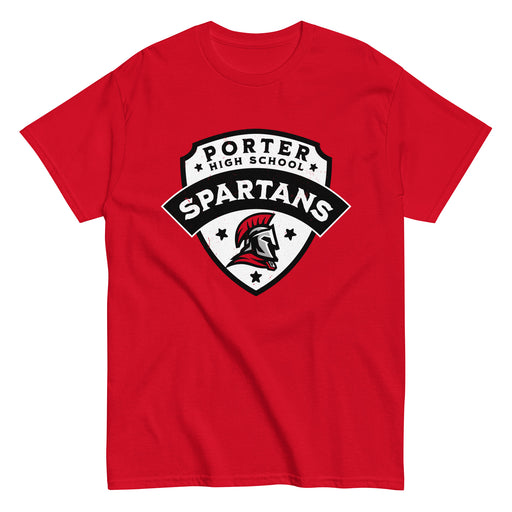 Porter High School Spartans Red Classic Unisex T-shirt 221
