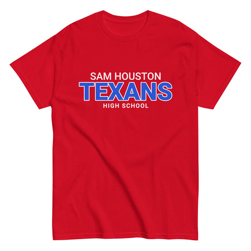 Sam Houston High School Texans Red Classic Unisex T-shirt 002