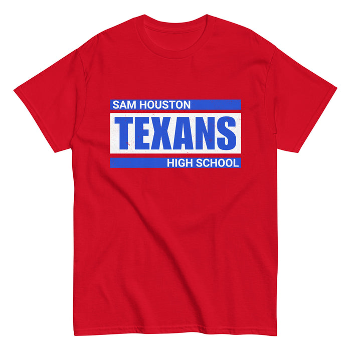 Sam Houston High School Texans Red Classic Unisex T-shirt 098