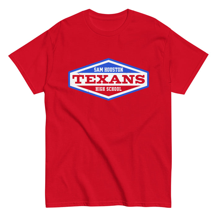 Sam Houston High School Texans Red Classic Unisex T-shirt 009