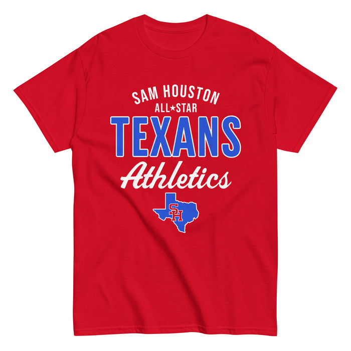 Sam Houston High School Texans Red Classic Unisex T-shirt 034