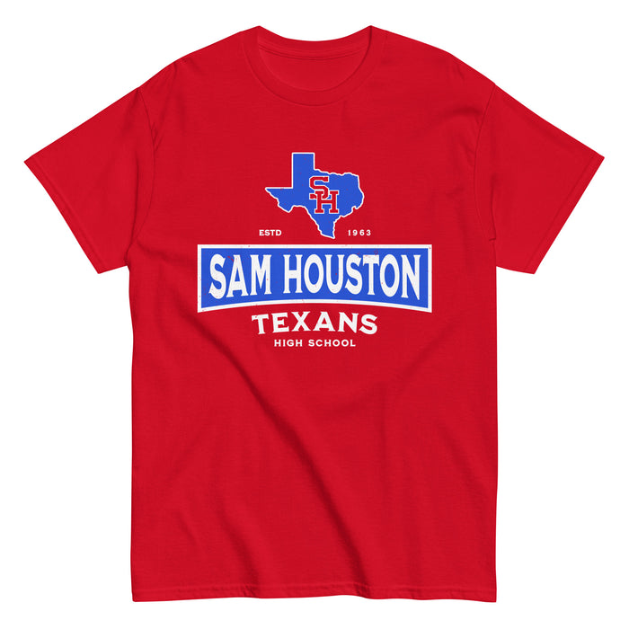 Sam Houston High School Texans Red Classic Unisex T-shirt 202