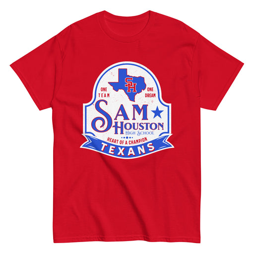 Sam Houston High School Texans Red Classic Unisex T-shirt 219