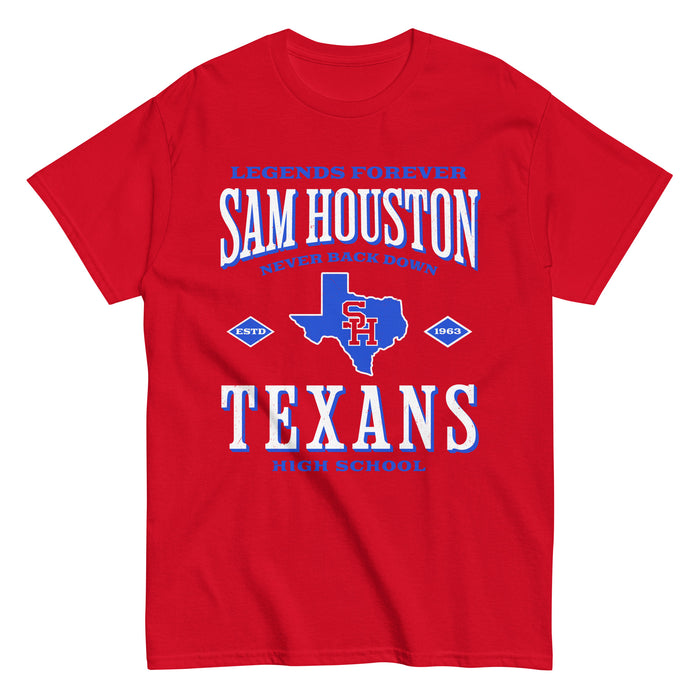 Sam Houston High School Texans Red Classic Unisex T-shirt 230