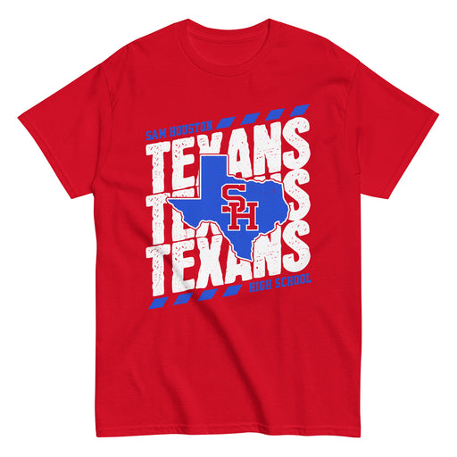 Sam Houston High School Texans Red Classic Unisex T-shirt 223