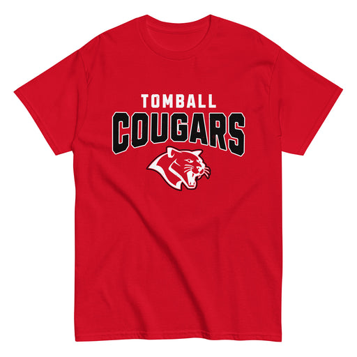Tomball High School Cougars Classic Unisex Red T-shirt 234