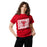 Female student wearing Tomball High School Cougars Classic Unisex Red T-shirt 223