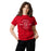 Young lady wearing Tomball High School Cougars Classic Unisex Red T-shirt 201