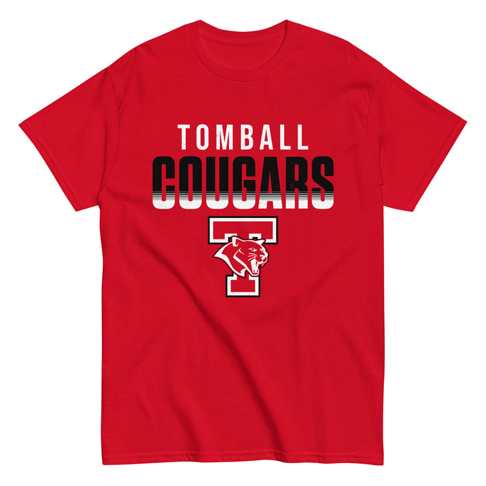 Tomball High School Cougars Classic Unisex Red T-shirt 024