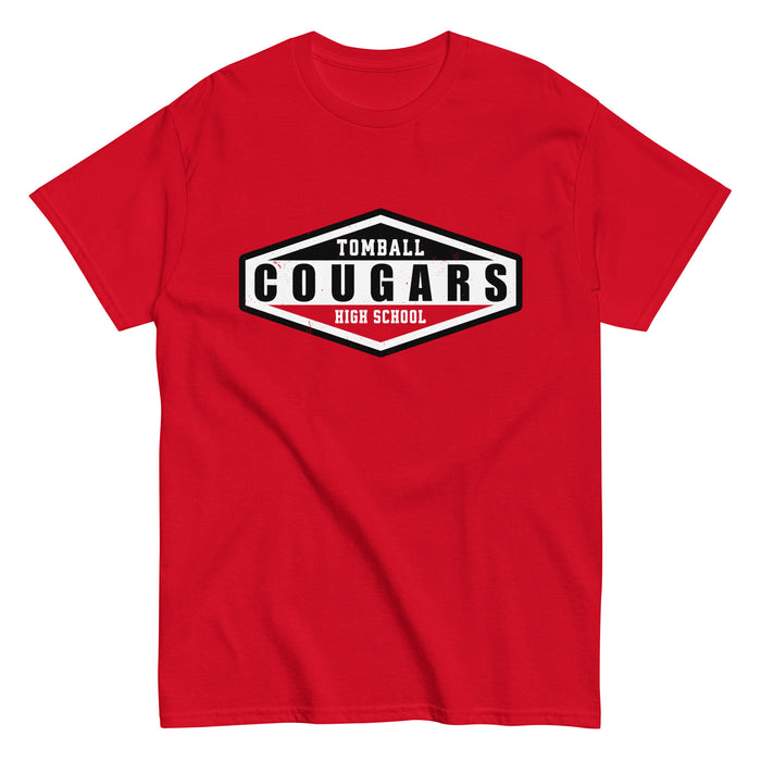 Tomball High School Cougars Classic Unisex Red T-shirt 009
