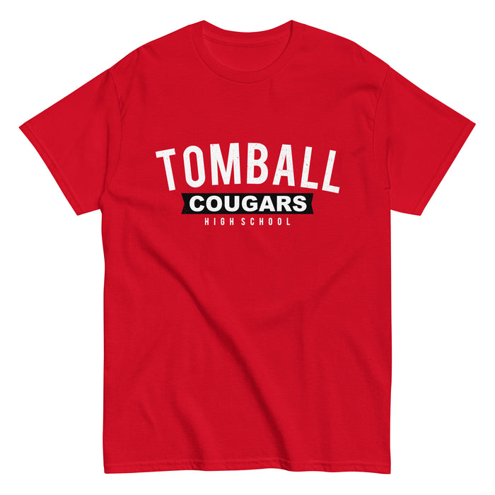 Tomball High School Cougars Classic Unisex Red T-shirt 021