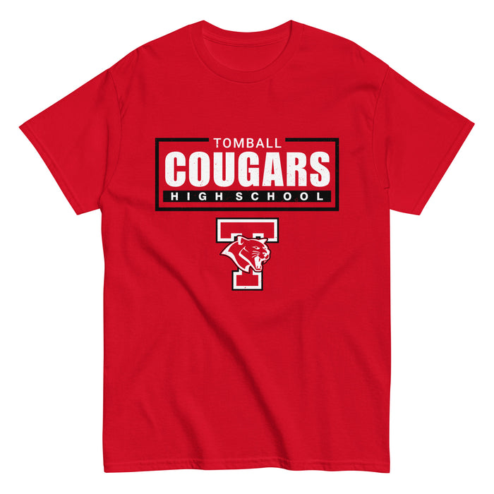 Tomball High School Cougars Classic Unisex Red T-shirt 049