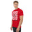 Side view of Del Valle High School Cardinals Red Classic Unisex T-shirt 236