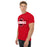Side view of Del Valle High School Cardinals Red Classic Unisex T-shirt 011