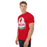 Man wearing The Woodlands High School Highlanders Red Classic Unisex T-shirt 219