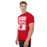 Man wearing Katy High School Tigers Red Classic Unisex  T-shirt 001