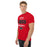 Man wearing Langham Creek High School Lobos Red Classic Unisex T-shirt 034
