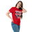 Woman wearing Porter High School Spartans Red Classic Unisex T-shirt 238