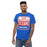 Man wearing Sam Houston High School Texans Royal Blue Classic Unisex T-shirt 001