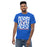 Man wearing Dickinson High School Gators Royal Blue Classic Unisex T-shirt 236