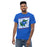 Man wearing Dickinson High School Gators Royal Blue Classic Unisex T-shirt 223