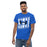 Front view of Hebron High School Hawks Royal Blue Classic Unisex T-shirt 223