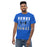 Front view of Hebron High School Hawks Royal Blue Classic Unisex T-shirt 233