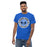 Front view of Hebron High School Hawks Royal Blue Classic Unisex T-shirt 224