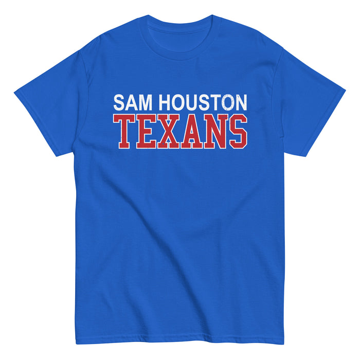 Sam Houston High School Texans Royal Blue Classic Unisex T-shirt 010