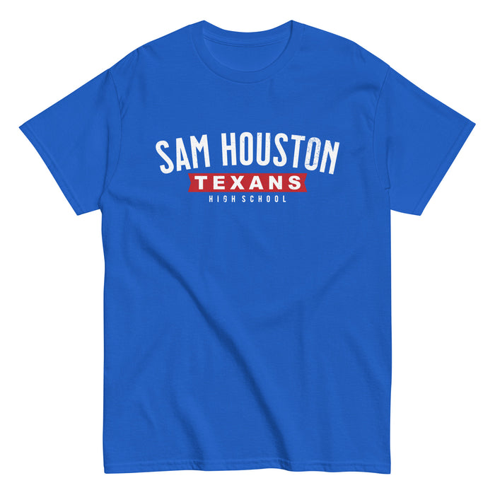 Sam Houston High School Texans Royal Blue Classic Unisex T-shirt 021