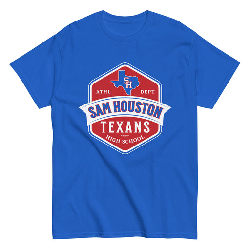 Sam Houston High School Texans Royal Blue Classic Unisex T-shirt 209