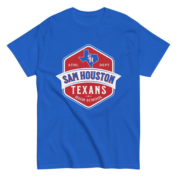 Sam Houston High School Texans Royal Blue Classic Unisex T-shirt 209