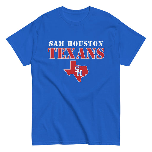 Sam Houston High School Texans Royal Blue Classic Unisex T-shirt 222