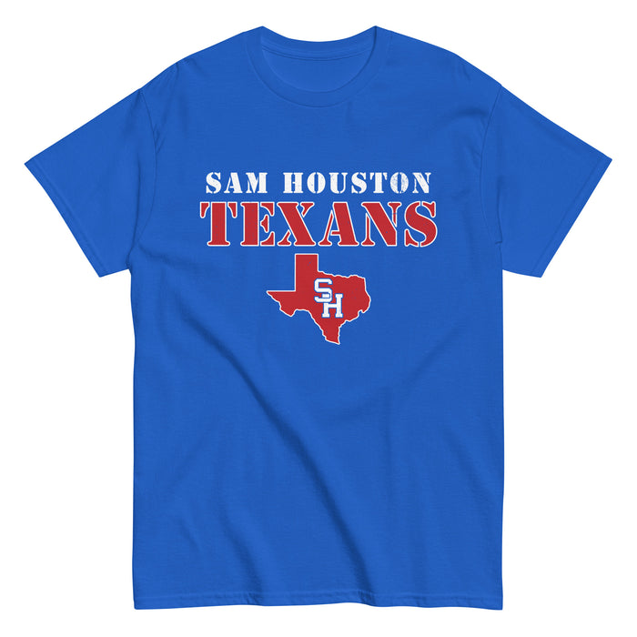 Sam Houston High School Texans Royal Blue Classic Unisex T-shirt 222