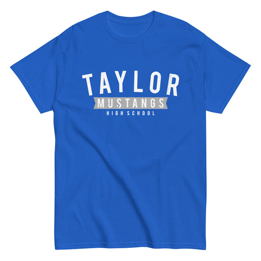 Taylor High School Mustangs Royal Blue Classic Unisex T-shirt 021