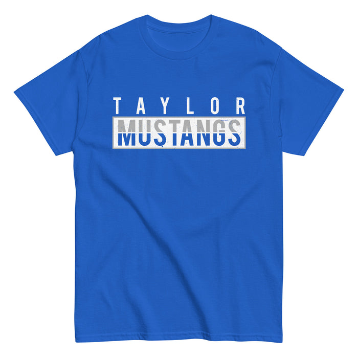 Taylor High School Mustangs Royal Blue Classic Unisex T-shirt 031