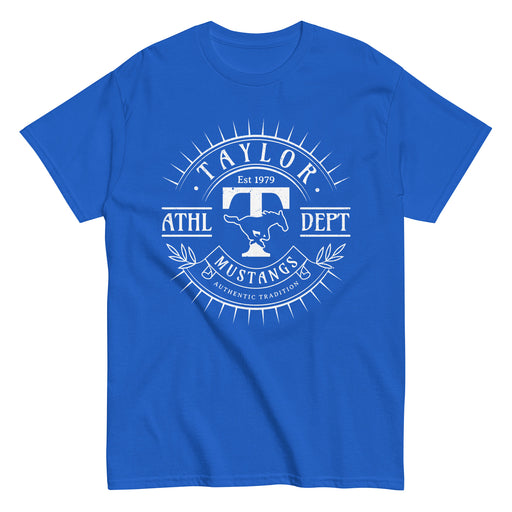 Taylor High School Mustangs Royal Blue Classic Unisex T-shirt 201