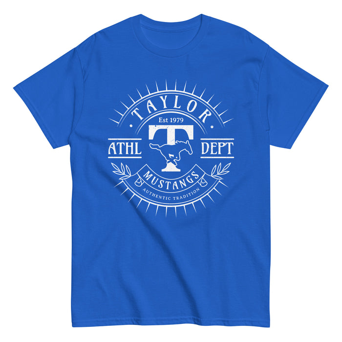 Taylor High School Mustangs Royal Blue Classic Unisex T-shirt 201