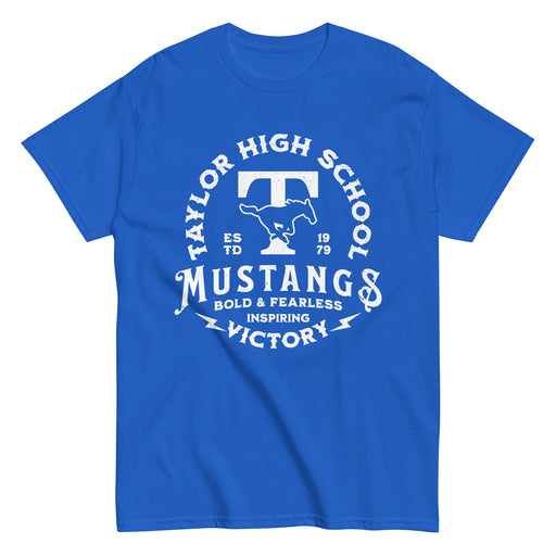 Taylor High School Mustangs Royal Blue Classic Unisex T-shirt 206